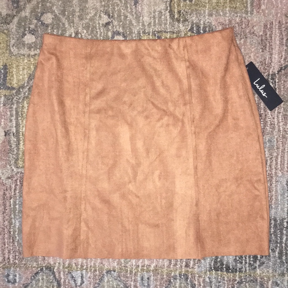 Tan Suede Skirt